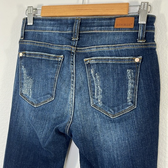 Judy Blue Skinny Fit Distressed Ankle Jeans size‎ 5/27 Womens Denim JB8228DK - Picture 5 of 10